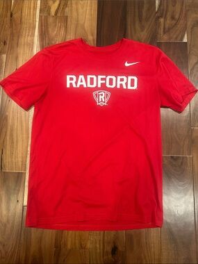 Nike Red Radford University Highlanders Logo Short Sleeve Tee